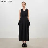 Cocoon Silhouette Sleeveless Maxi Dress