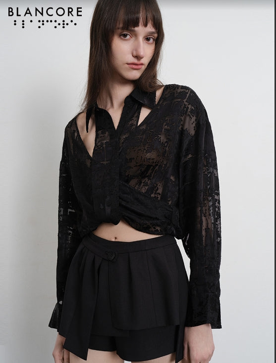 shorts with detachable panel