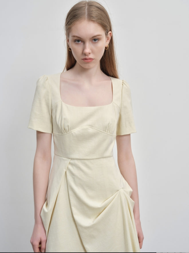 pleated dress