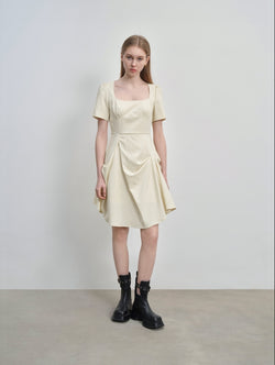 pleated dress