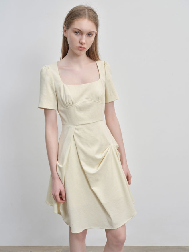 pleated dress