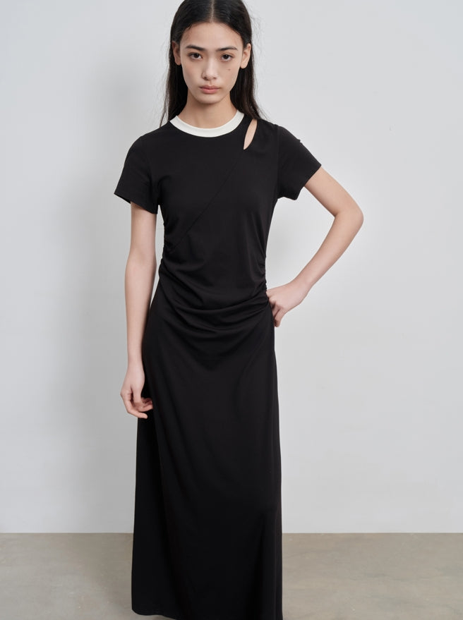 waist pleated dress