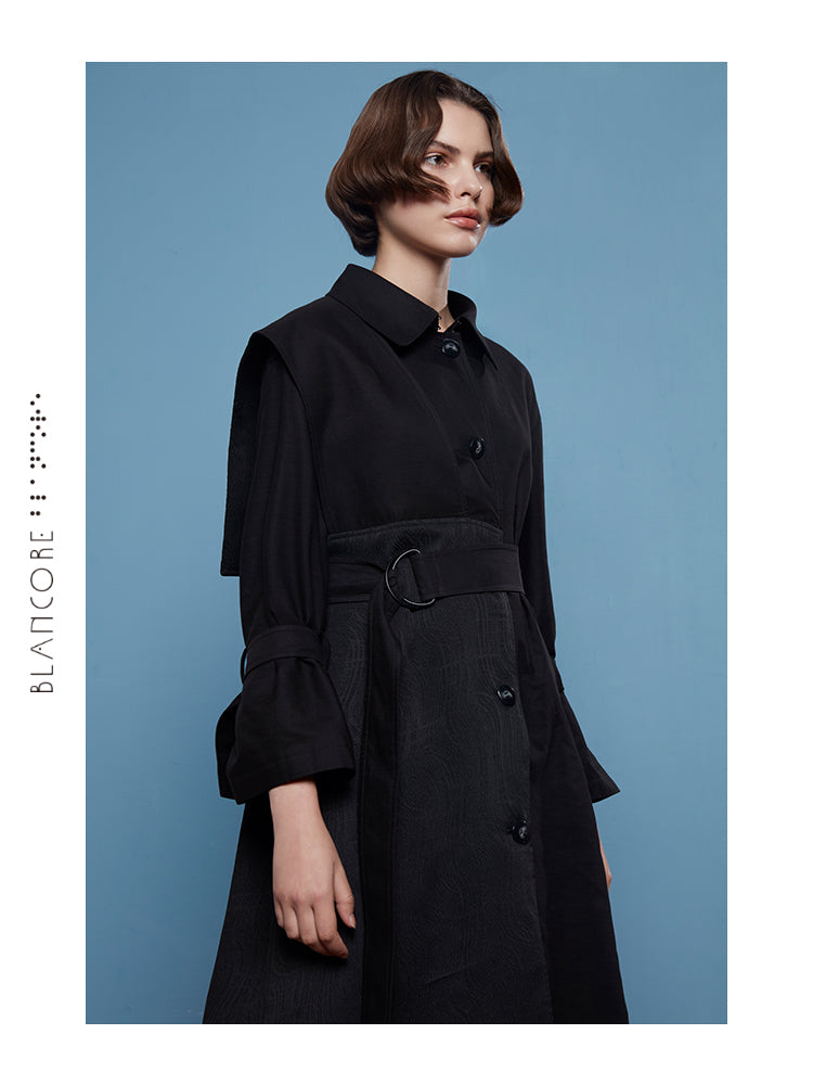 RECONSTRUCTED HALTER TREND COAT