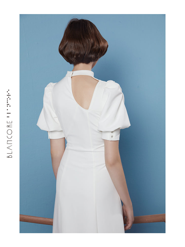 CURVED SPLIT DRESS