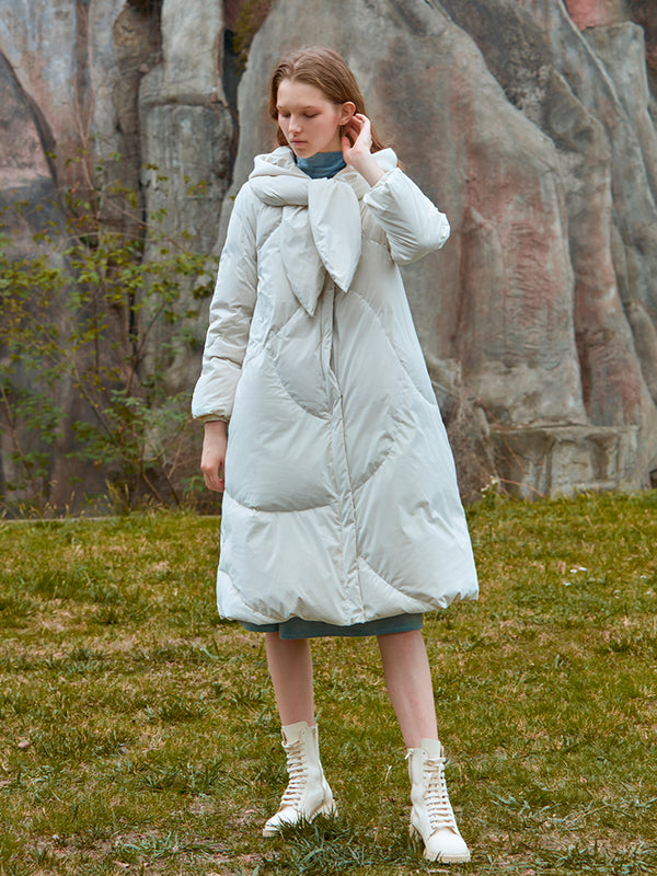 LONG COLLAR DOWN PUFFER JACKET