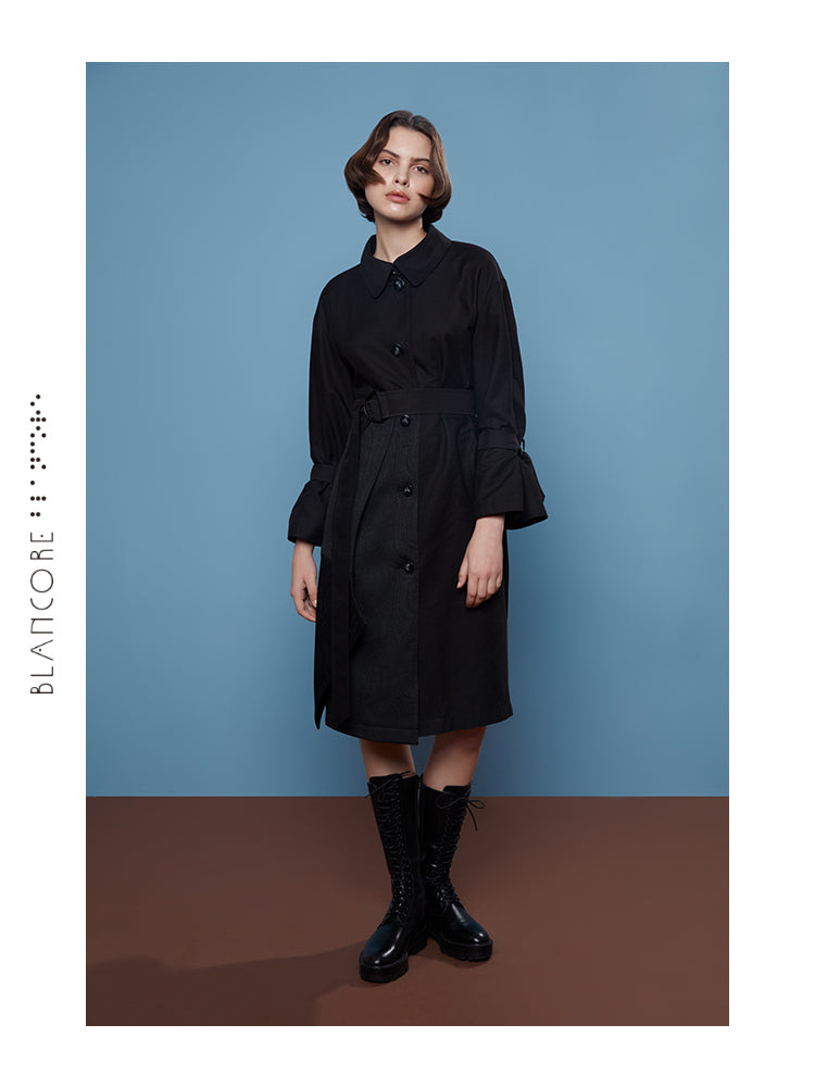 RECONSTRUCTED HALTER TREND COAT