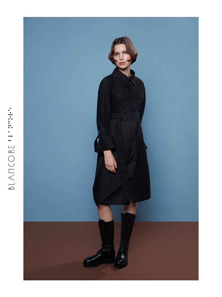 RECONSTRUCTED HALTER TREND COAT
