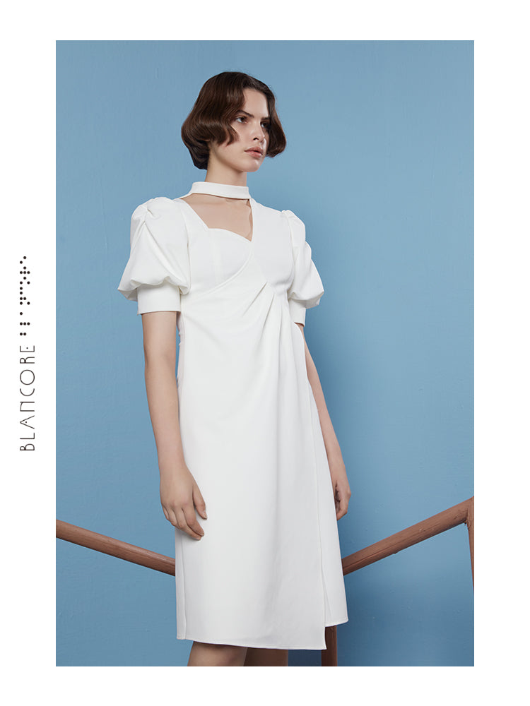 CURVED SPLIT DRESS