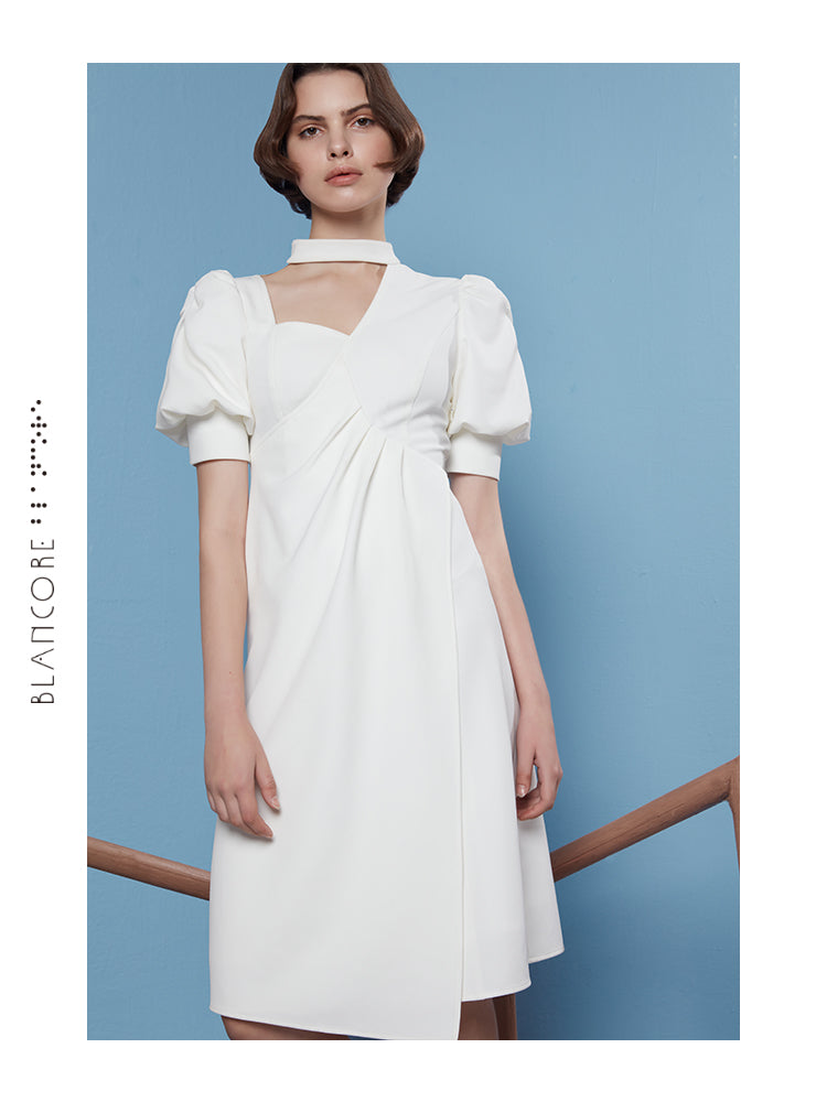 CURVED SPLIT DRESS