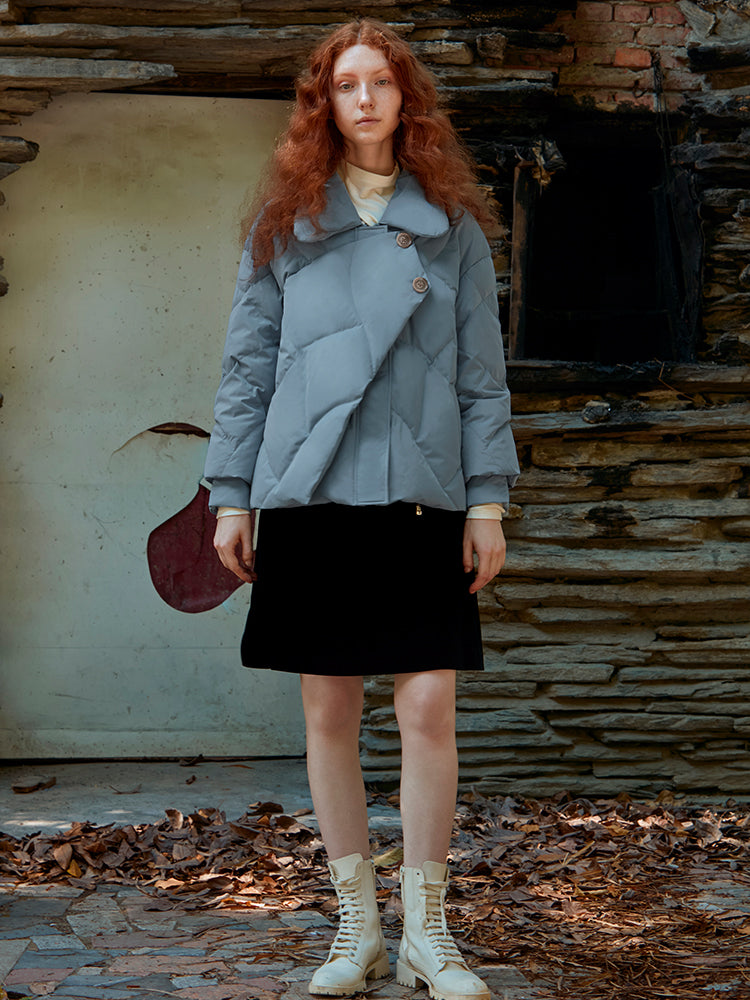 PANELED PUFFER JACKET