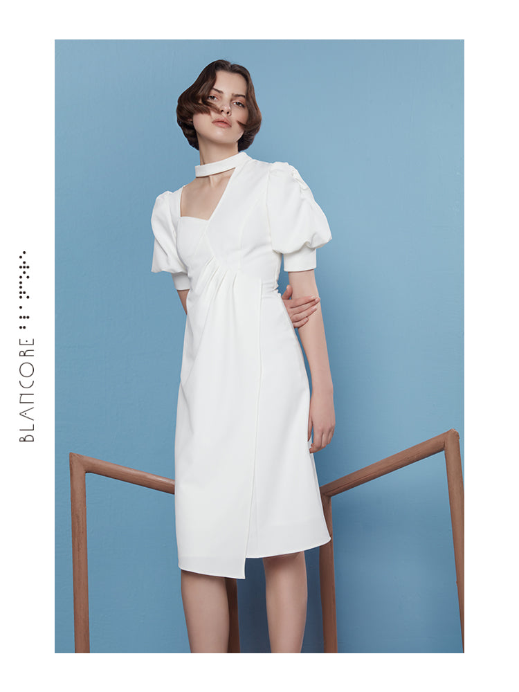 CURVED SPLIT DRESS