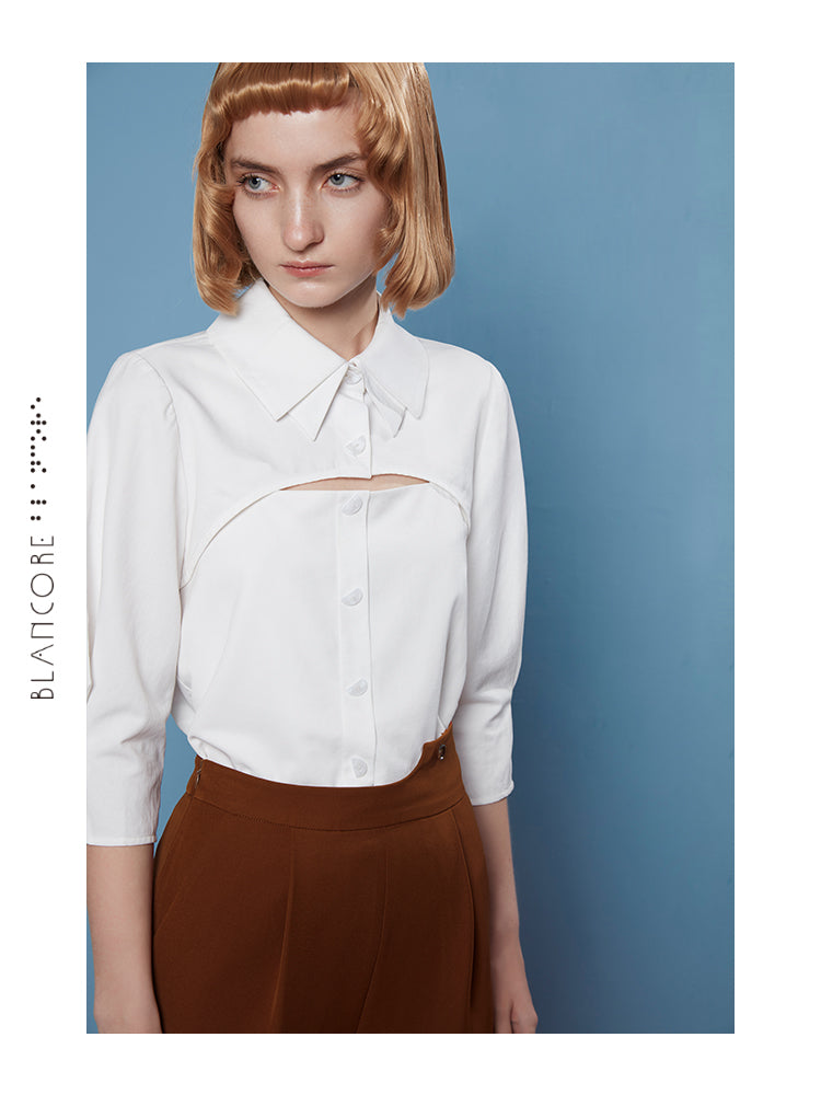 DETACHABLE DOUBLE COLLAR SHIRT