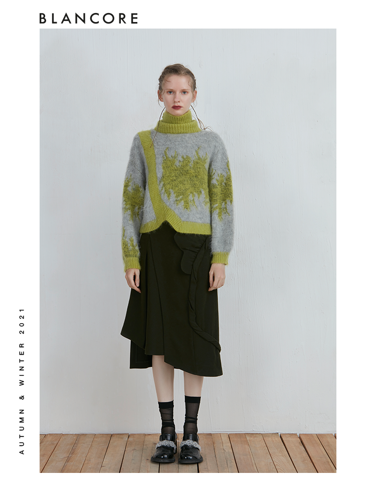 Color Block Pullover Sweater