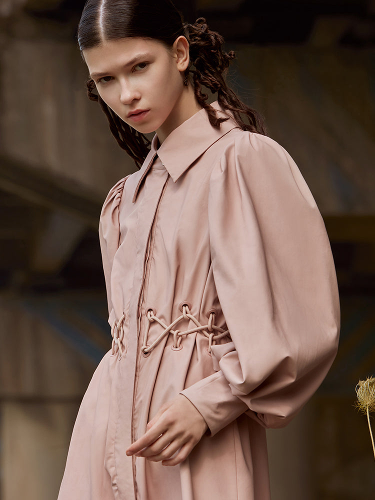 LEATHER TRENCH COAT