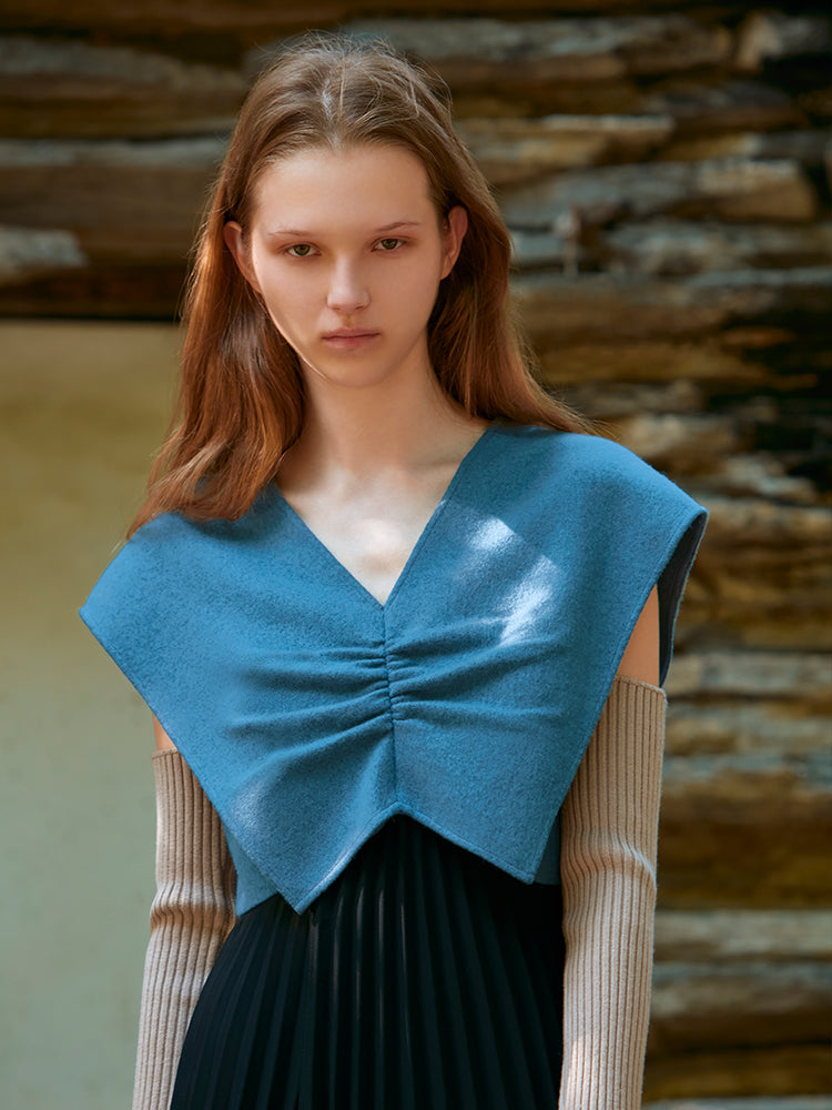 VEST DRESS WITH DETACHABLE SLEEVE