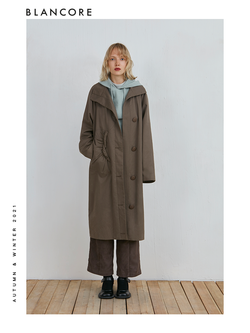 Curve Panelled Tulip Shape Trench