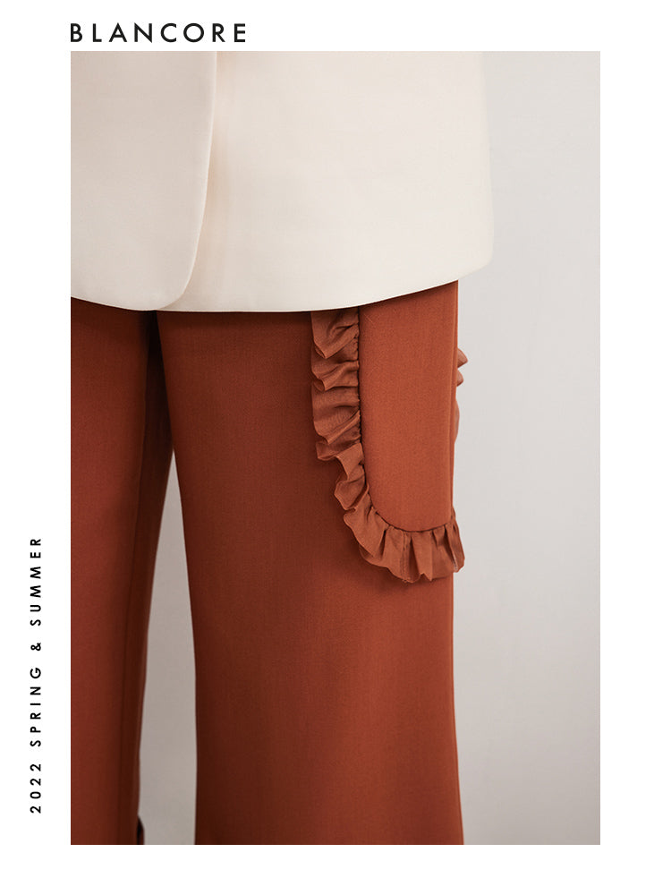 Cropped Straight Trousers