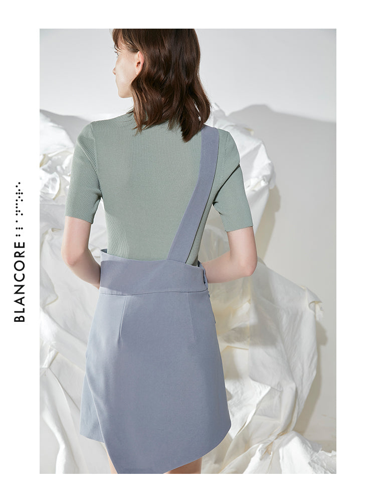 ONE-SHOULDER STRAP DRESS SUIT
