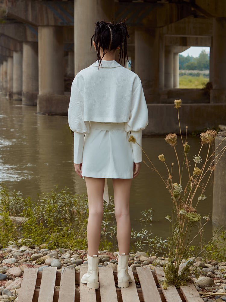 JACQUARD TRENCH COAT