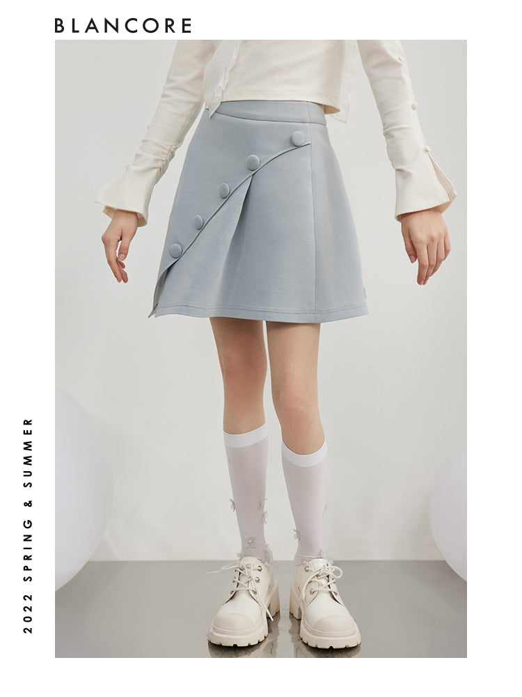Asymmetrical Pleated Skorts