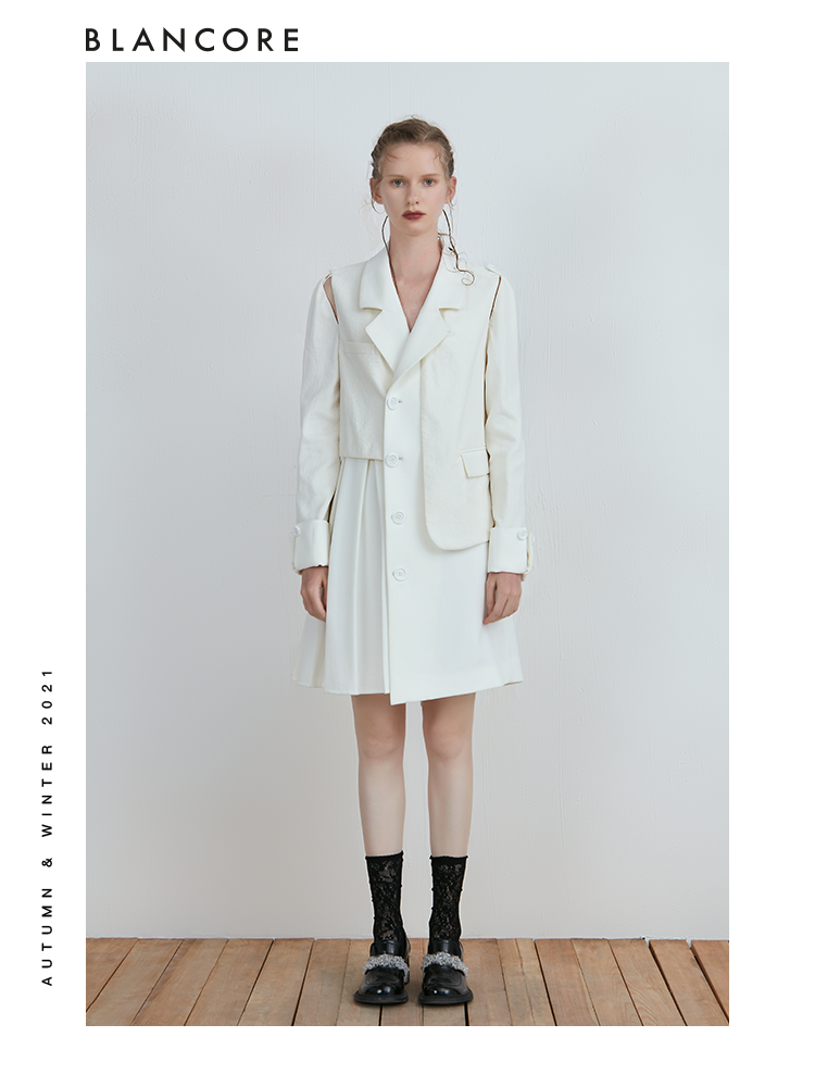 Asymmetrical Deconstructed Trench Dress