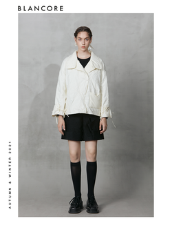 Asymmetrical A-pendulum Embroidery Cotton Jersey