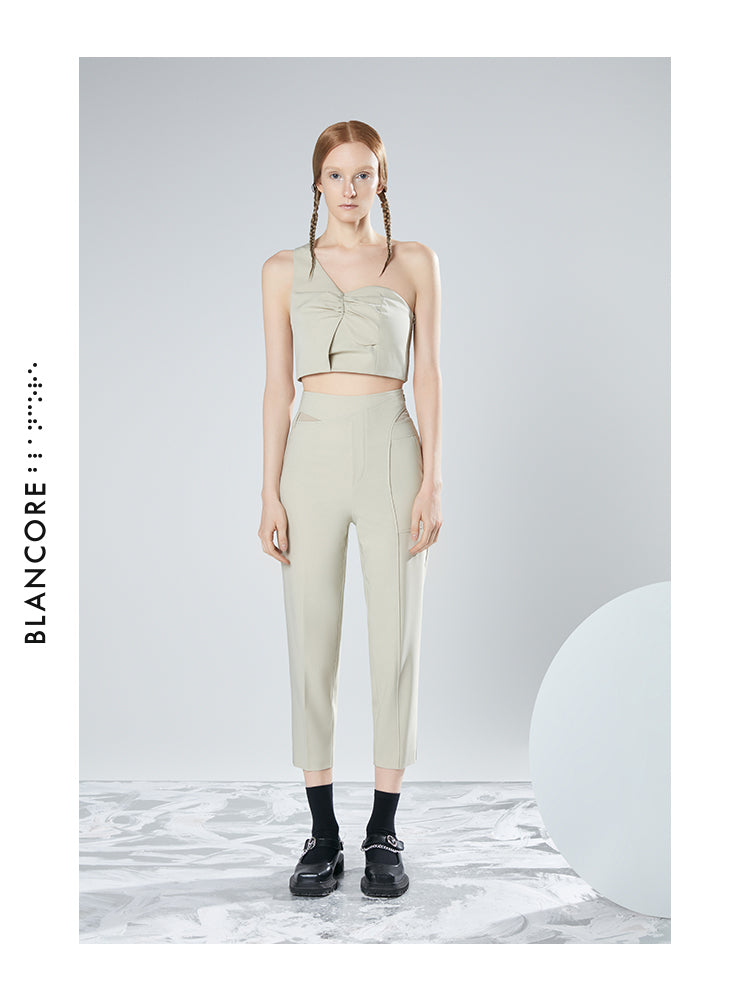 FAKE TWO-PIECE VEST TOP