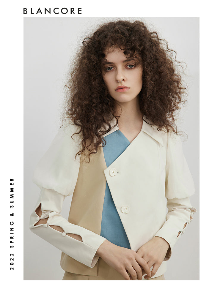 Deconstructed Color Block Shirt