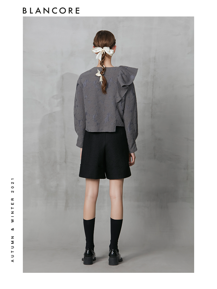 Side Split Ruffle Top
