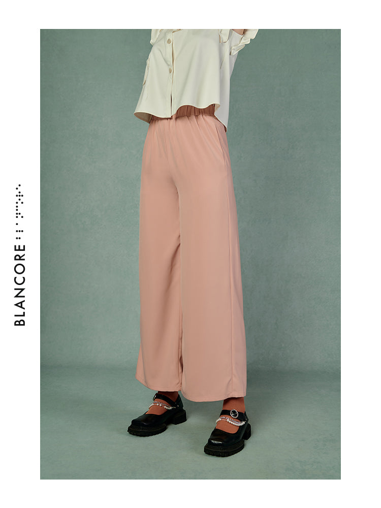 STRAIGHT DRAPED TROUSERS