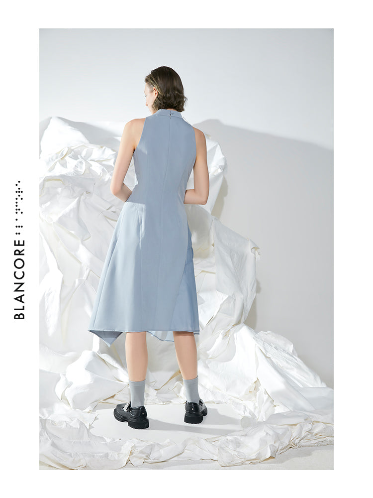 MISPLACED MESH PANEL DRESS