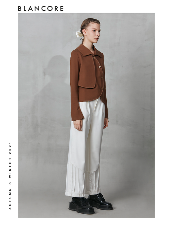 Pleated Wool Trousers