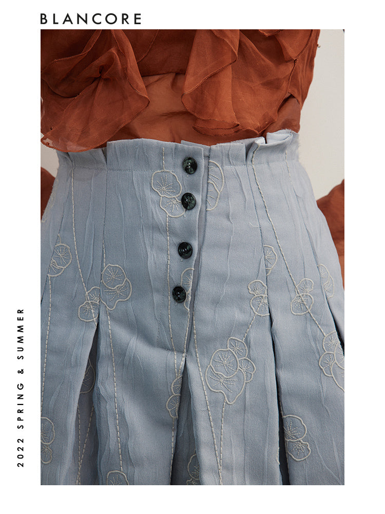 Bud-Shape High Waist Skirt