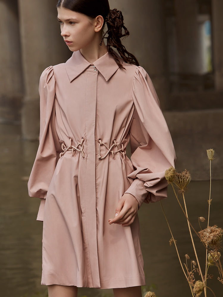 LEATHER TRENCH COAT