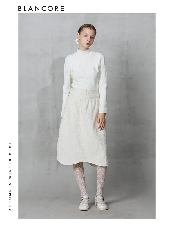 Slim Knit Top With Layered Sleeve Detail