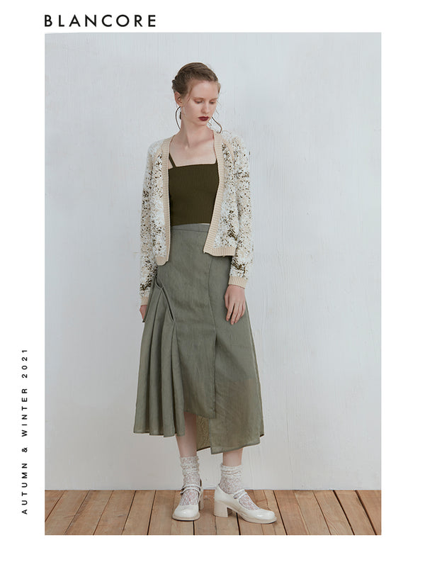 Loose Bat Sleeve Cardigan