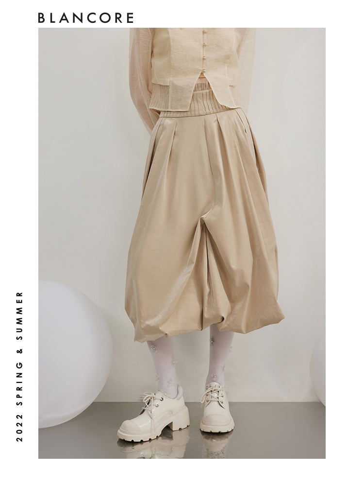 Folded Midi Skirt