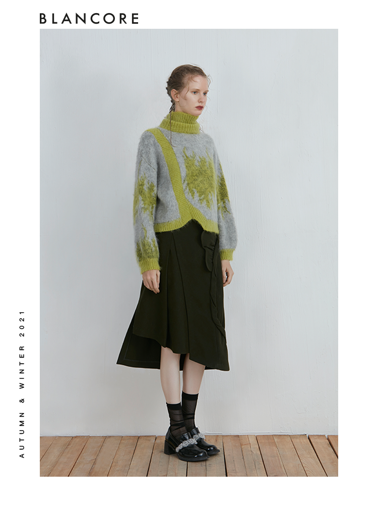 Color Block Pullover Sweater