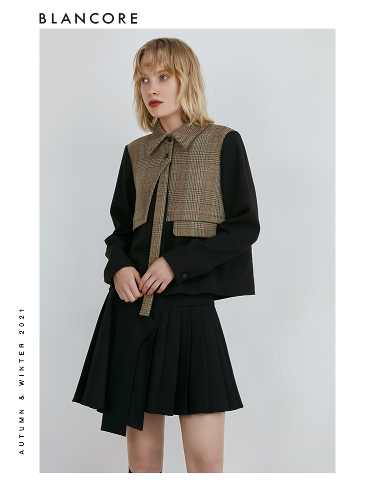 Deconstructed Pleated Skirt