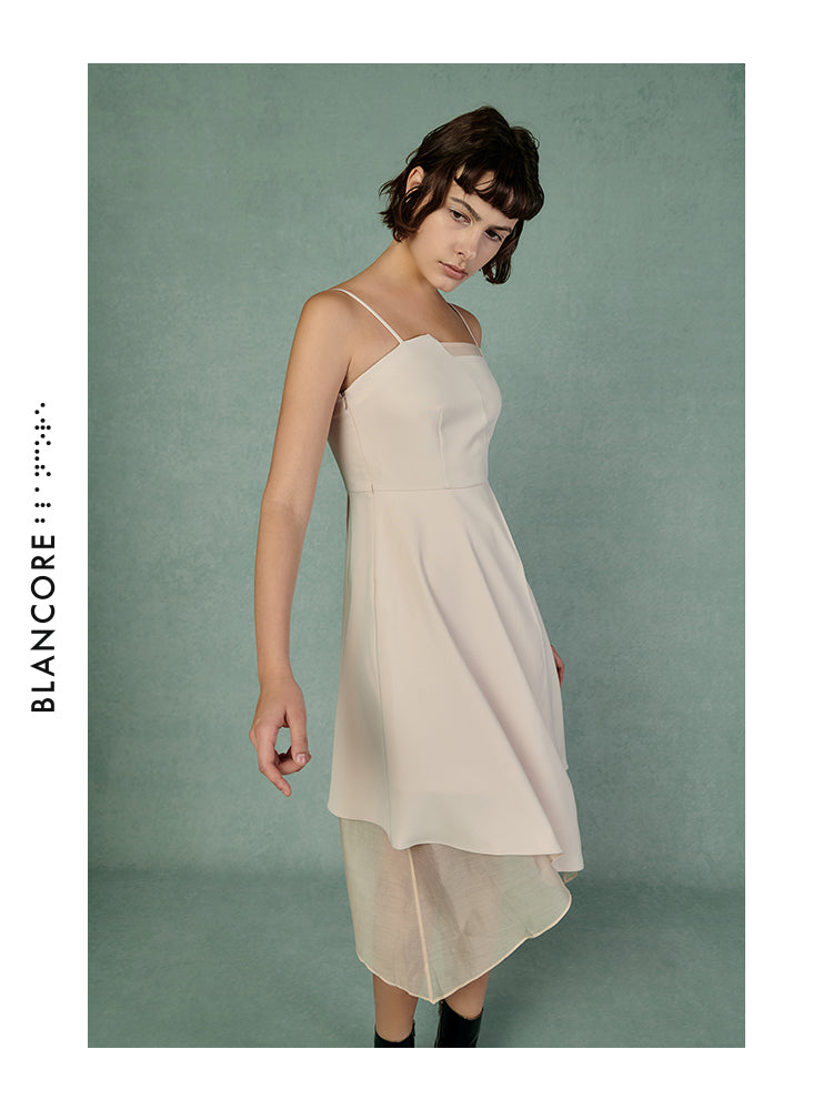 IRREGULAR HEM PANELLED DRESS