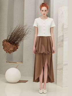 Velvet Split Skirt
