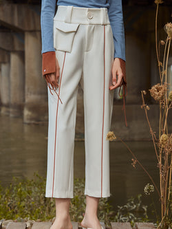 HIGH WAIST TAPERED TROUSER