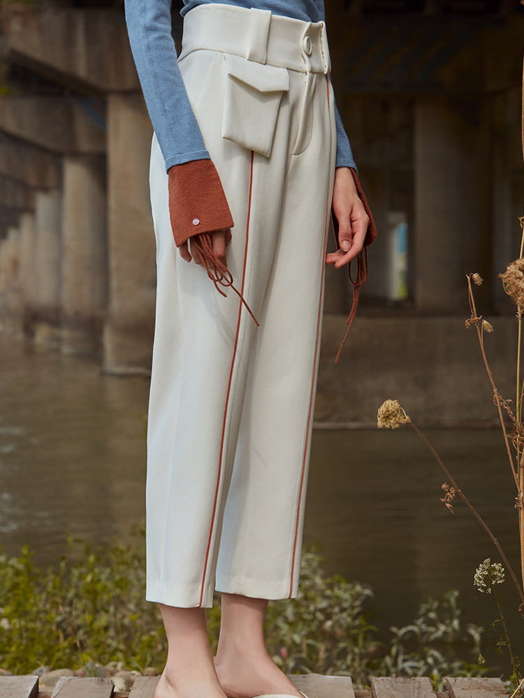HIGH WAIST TAPERED TROUSER