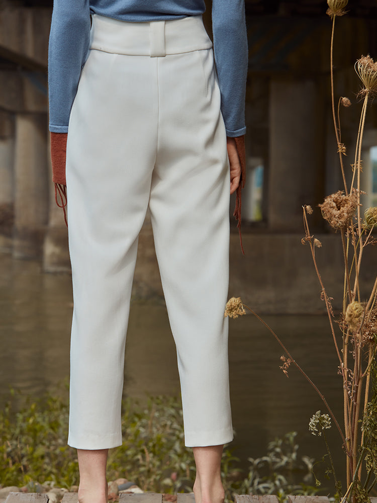 HIGH WAIST TAPERED TROUSER