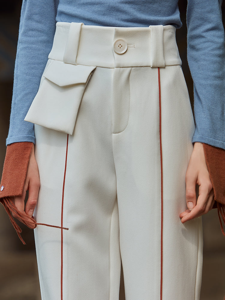 HIGH WAIST TAPERED TROUSER