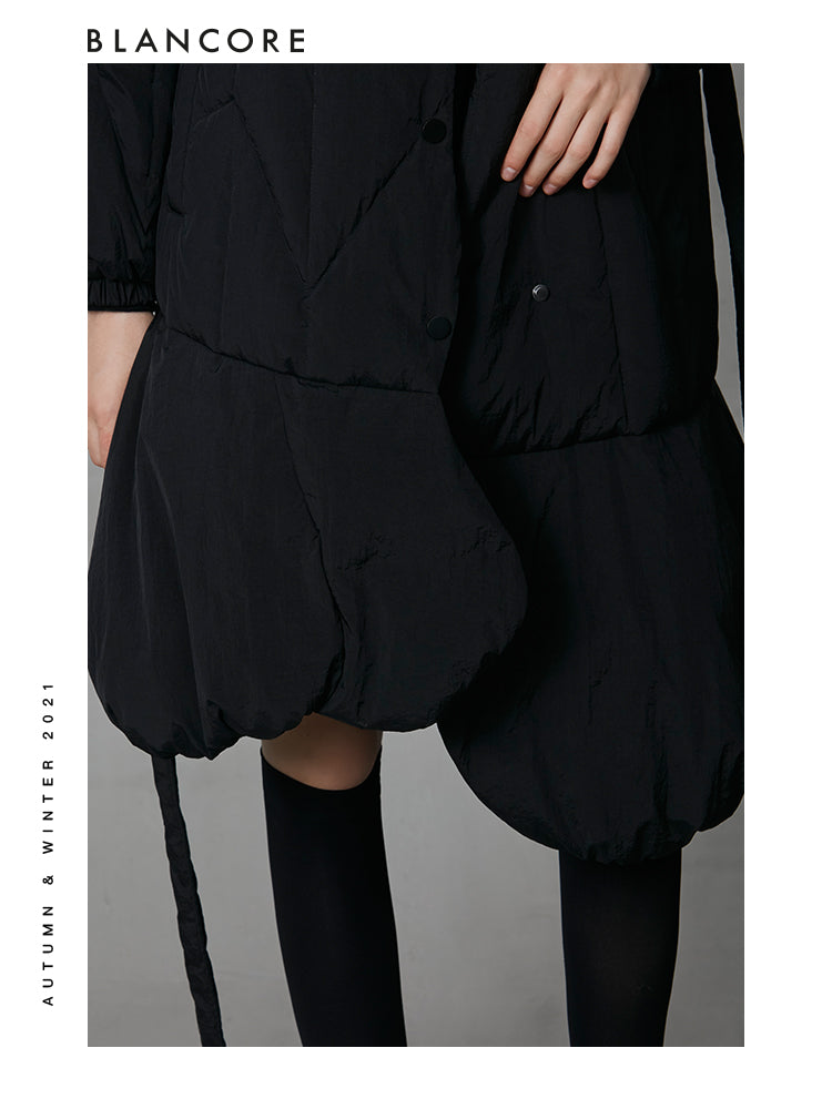Asymmetrical Down Peplum Jacket