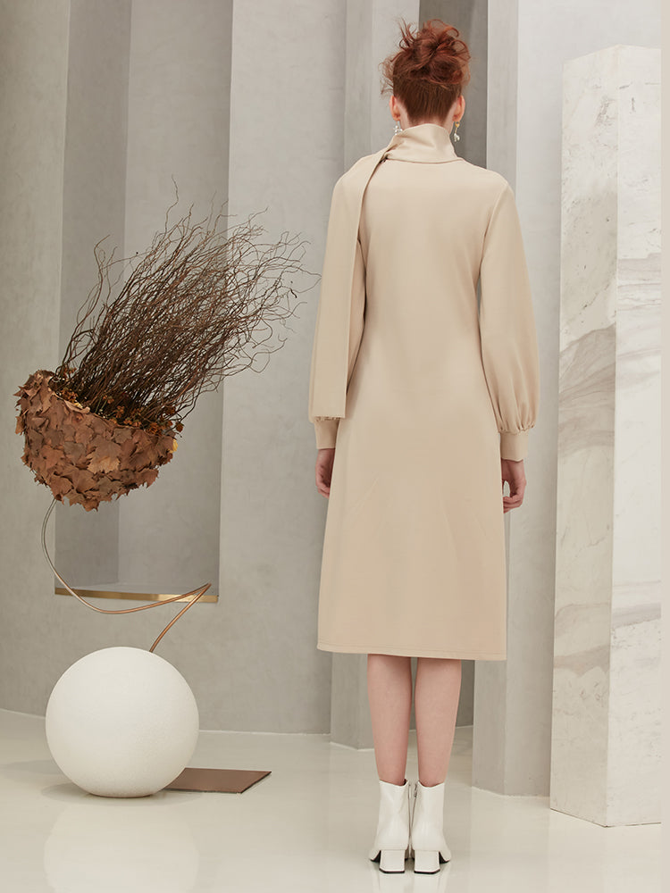 Knit Dress with Bow