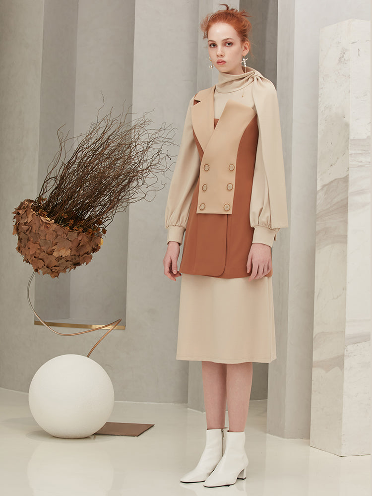 Knit Dress with Bow