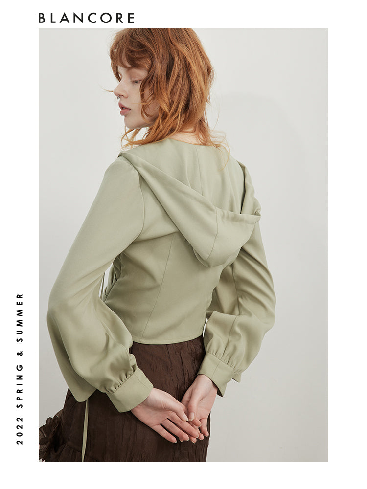 Wrapped Hooded Sweatshirt