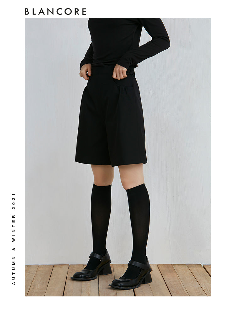 Deconstructed High-Waist Short